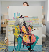 Cozy Tempo Tapestry Sherpa Blanket on a neatly made bed.